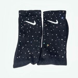 Nike socks Black rhinestones Socks